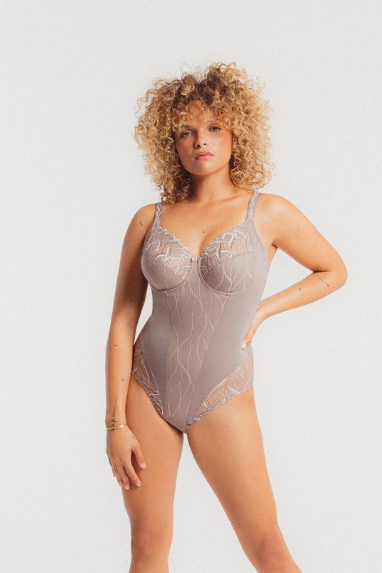 Julia- Bodysuit - Taupe